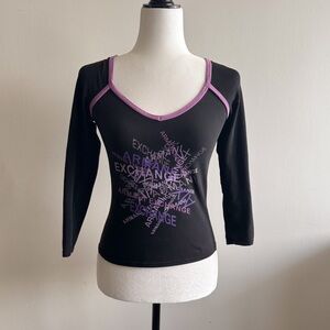 Y2K Sporty Semi-Crop Top